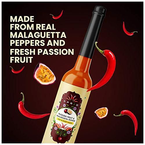 Sprig Passion Fruit & Malagueta Pepper Hot & Sweet Sauce -Condiment With Amazonian Flavors, 120 g-4.webp
